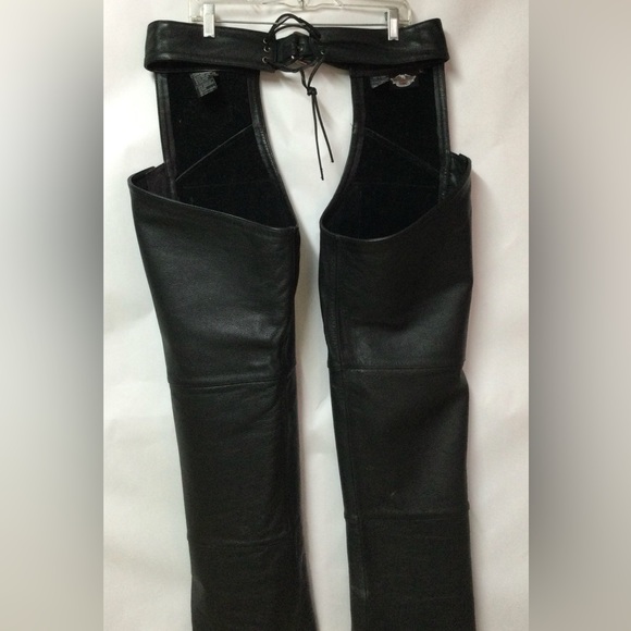 Harley-Davidson Leather Riding Chaps. Large - Picture 6 of 15